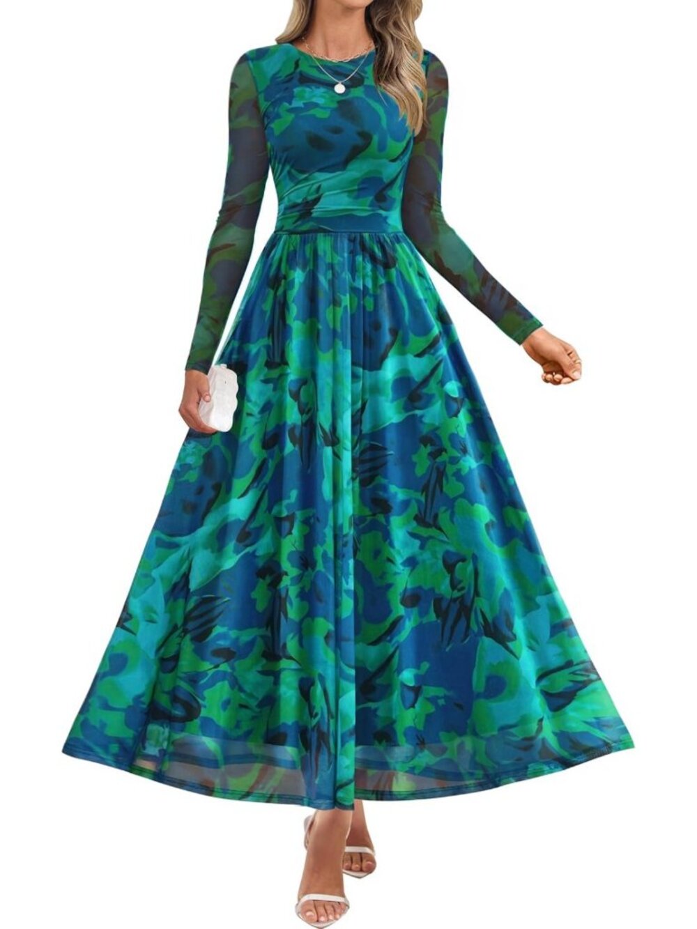 Chic Women's Long Sleeve Fall Wedding Guest Dress - Elegant & Stylish Outfit